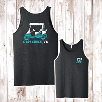 Cape Chuck Golf Cart Adult Tank Top