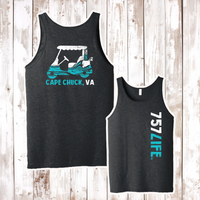 Cape Chuck Golf Cart Adult Tank Top