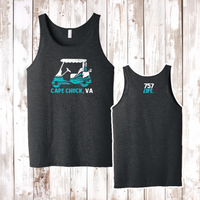 Cape Chuck Golf Cart Adult Tank Top