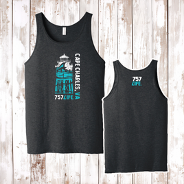 Cape Charles Lighthouse Adult Tank Top