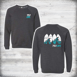 757LIFE: Surfboards Crewneck Sweatshirt