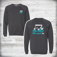 Cape Charles: Golf Cart Crewneck Sweatshirt