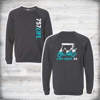 Cape Charles: Golf Cart Crewneck Sweatshirt