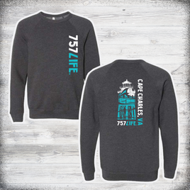 Cape Charles: Lighthouse Crewneck Sweatshirt