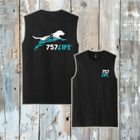 757LIFE Jumping Dog Adult Muscle Tank