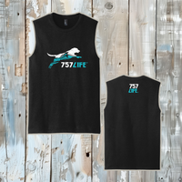 757LIFE Jumping Dog Adult Muscle Tank
