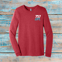 757 is for Lovers Youth Triblend Long Sleeve Tee