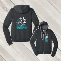 757LIFE: Hunting Dog Adult Full Zip Hooded Sweatshirt