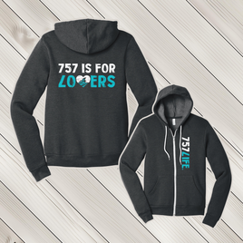 757 is for Lovers Full Zip Hooded Sweatshirt