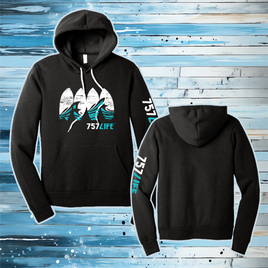757LIFE: Surfboards Adult Pullover Hoodie