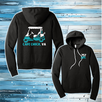 Cape Charles: Golf Cart Youth Pullover Hoodie
