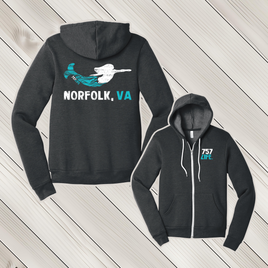 Norfolk: Mermaid Youth Full Zip Hooded Sweatshirt