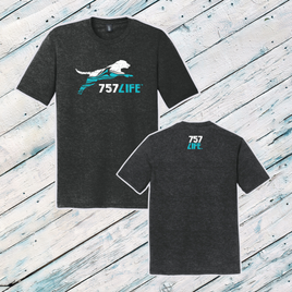 757LIFE: Jumping Dog Adult Triblend Short Sleeve Tee
