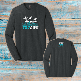 757LIFE: Waterfowl Dog Youth Triblend Long Sleeve Tee