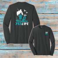 757LIFE: Hunter & Dog Youth Triblend Long Sleeve Tee