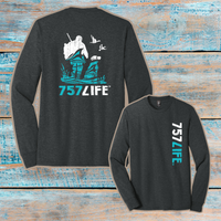 757LIFE: Hunter & Dog Youth Triblend Long Sleeve Tee