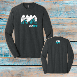 757LIFE: Surfboards Adult CVC Long Sleeve Tee