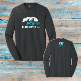 Blackwater: Bear Youth Triblend Long Sleeve Tee