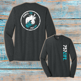 Pungo: Strawberry Youth Triblend Long Sleeve Tee