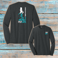 Suffolk: Mr. Peanut Youth Triblend Long Sleeve Tee