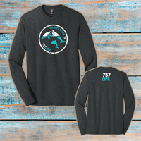 VB: Dolphins Youth Triblend Long Sleeve Tee