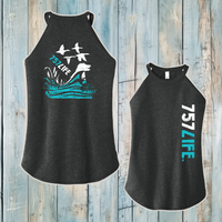 757LIFE: Hunting Dog Ladies' Rocker Tank