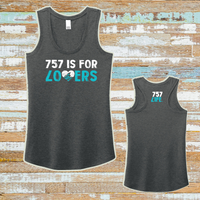 757 is for Lovers Ladies' Racerback Tank