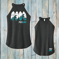 757LIFE: Surfboards Ladies' Rocker Tank