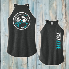 Cape Charles Crab Ladies' Rocker Tank