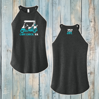 Cape Charles: Golfcart Ladies' Rocker Tank