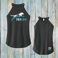 757LIFE: Jumping Dog Ladies' Rocker Tank